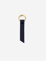 Immaculate Vegan - Alénore Ribbon Vegan Apple Leather Key Ring | Navy & Taupe