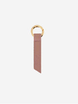 Immaculate Vegan - Alénore Ribbon Vegan Apple Leather Key Ring | Old Pink & Bordeaux