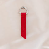 Immaculate Vegan - Alénore Ribbon Vegan Apple Leather Key Ring | Red & Nude