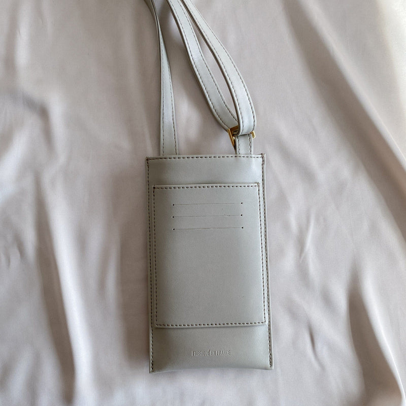 Alénore Vanilla Vegan Apple Leather Pouch | Grey