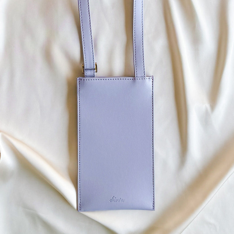 Alénore Vanilla Vegan Apple Leather Pouch | Lilac