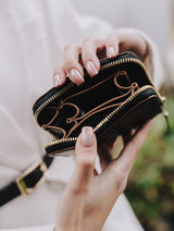 Immaculate Vegan - Estimon MULTI WALLET portfel z kukurydzy brązowy krokodyl