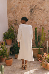 Immaculate Vegan - AmourLinen Amalia long-length linen dress
