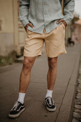 Immaculate Vegan - AmourLinen Ares Men's Linen Shorts | Multiple Colours