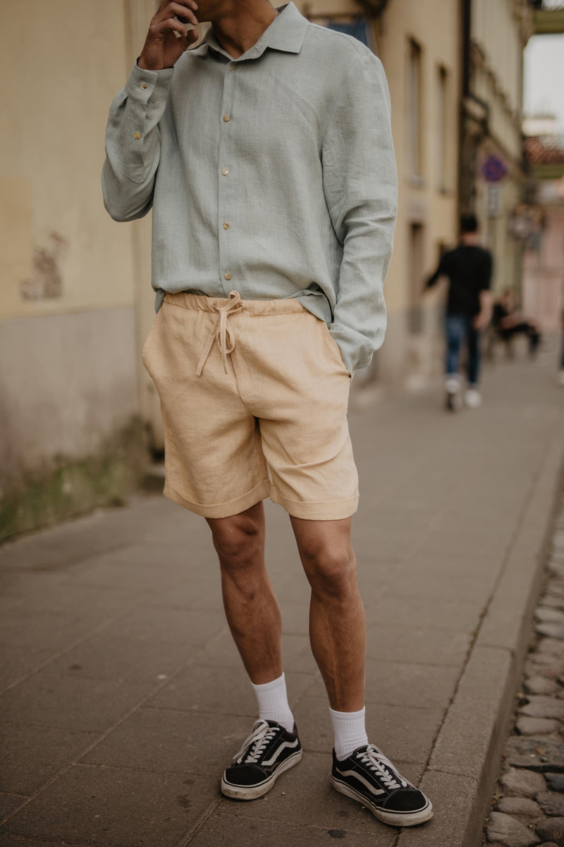 AmourLinen Ares Men's Linen Shorts | Multiple Colours
