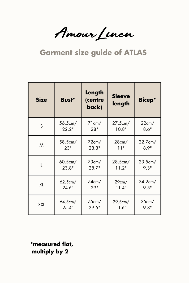 AmourLinen Atlas Men's Oversized Linen Top | Multiple Colours