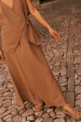Immaculate Vegan - AmourLinen Ciara linen slip skirt