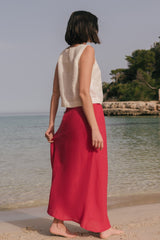 Immaculate Vegan - AmourLinen Ciara linen slip skirt