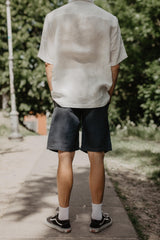 Immaculate Vegan - AmourLinen Classic linen shorts HERMES