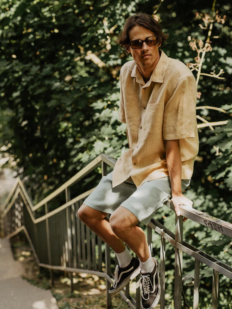 AmourLinen Hermes Men's Classic Linen Shorts | Multiple Colours