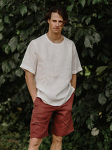 Immaculate Vegan - AmourLinen Hermes Men's Classic Linen Shorts | Multiple Colours