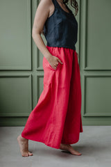 Immaculate Vegan - AmourLinen Isabella Wide Linen Trousers | Multiple Colours