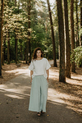 Immaculate Vegan - AmourLinen Isabella Wide Linen Trousers | Multiple Colours