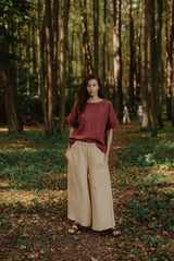 Immaculate Vegan - AmourLinen Isabella Wide Linen Trousers | Multiple Colours