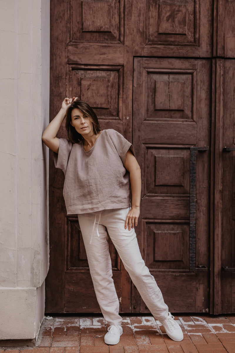 AmourLinen Malmo Linen Trousers | Multiple Colours