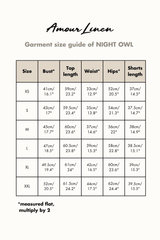 Immaculate Vegan - AmourLinen Night Owl Sleeveless Pyjama Set | Multiple Colours