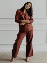 Immaculate Vegan - AmourLinen Nightly Long Sleeve Pyjama Set | Multiple Colours