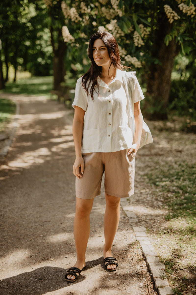 AmourLinen Scarlett Linen Summer Shirt | Multiple Colours