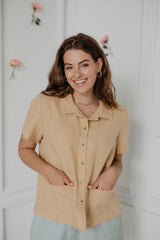 Immaculate Vegan - AmourLinen Scarlett Linen Summer Shirt | Multiple Colours