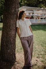 Immaculate Vegan - AmourLinen Scarlett Linen Summer Shirt | Multiple Colours