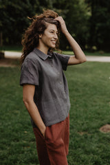 Immaculate Vegan - AmourLinen Scarlett Linen Summer Shirt | Multiple Colours