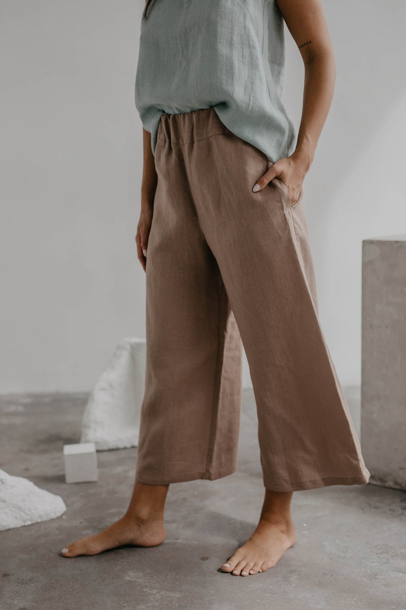 AmourLinen Tokyo Linen Trousers | Multiple Colours