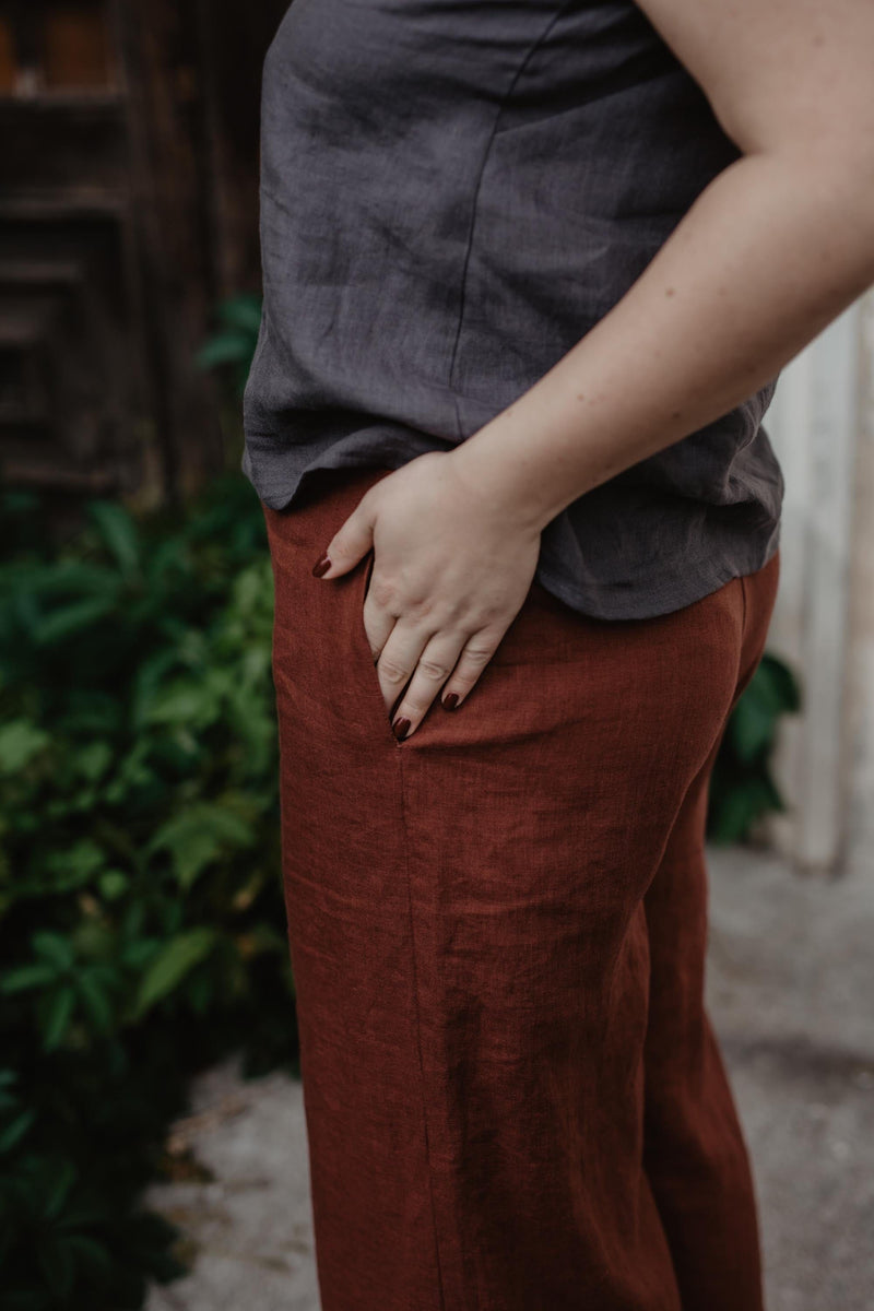AmourLinen Tokyo Linen Trousers | Multiple Colours