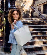 Immaculate Vegan - ASHOKA Paris Jolly Apple Skin Vegan Leather Tote | White