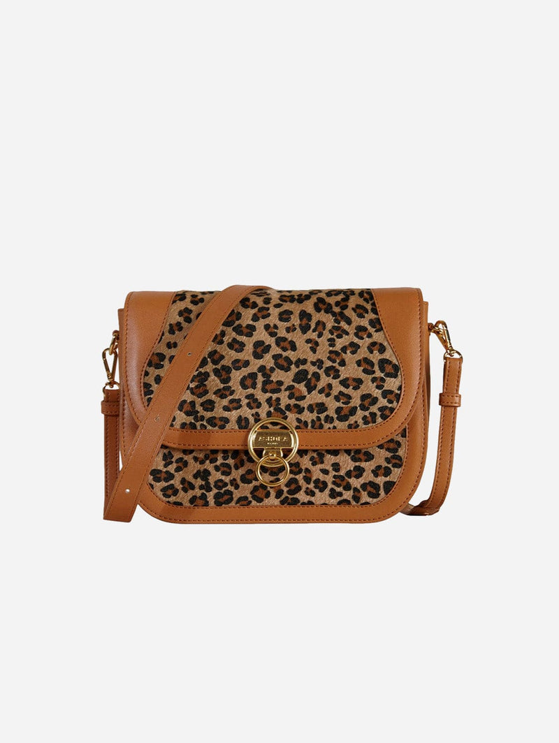 ASHOKA Paris Marilyn Amazon Apple Skin Vegan Leather Crossbody | Leopard