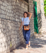 Immaculate Vegan - ASHOKA Paris Marilyn Amazon Apple Skin Vegan Leather Crossbody | Leopard