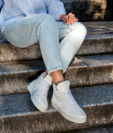 Immaculate Vegan - ASHOKA Paris Mateo Unisex Biosourced & Recycled High-Top Trainers | White