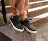 Immaculate Vegan - ASHOKA Paris Mateo Unisex Biosourced & Recycled Low Trainers | Black