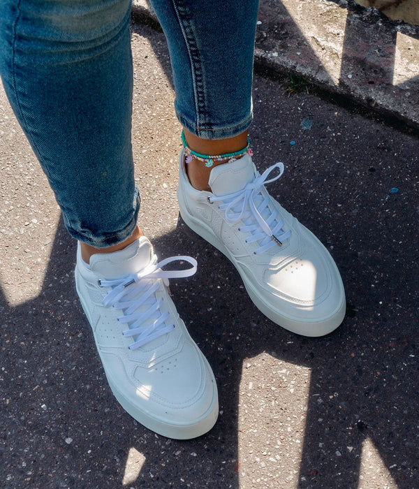 ASHOKA Paris Mateo Unisex Biosourced & Recycled Low Trainers | White