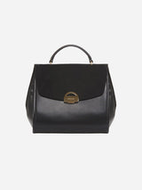 Immaculate Vegan - ASHOKA Paris Paname Oxymore Apple Leather & Microsuede Vegan Handbag | Black