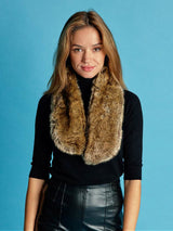 Immaculate Vegan - ASHOKA Paris Écharpe Joséphine en fourrure vegan loup canadien Unique