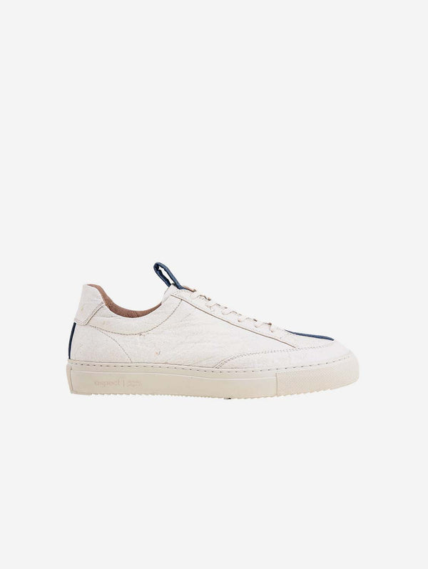 aspect climate projects Suber Pineapple Leather Vegan Trainers | Ecru