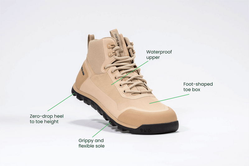 Bahé Rediscover Grounding Barefoot Hiking Boot (Men's) - Dune