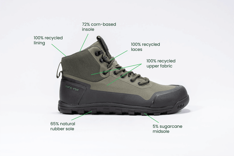 Bahé Rediscover Grounding Barefoot Hiking Boot (Men's) - Forest