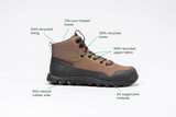 Immaculate Vegan - Bahé Rediscover Grounding Barefoot Hiking Boot (Women's) - Bark