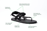 Immaculate Vegan - Bahé Respire Grounding Barefoot Sandal (Men's) - Eclipse