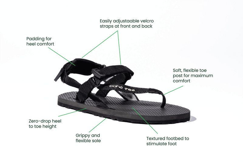 Bahé Respire Grounding Barefoot Sandal (Men's) - Eclipse