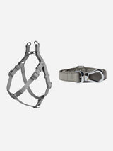 Immaculate Vegan - Barc London Ash Grey Dog Harness & Lead Set