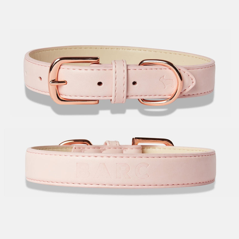 Barc London Blush Pink Dog Collar, Harness & Lead Set