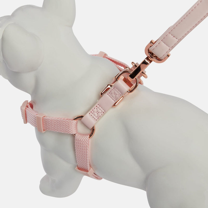 Barc London Blush Pink Dog Harness & Lead Set