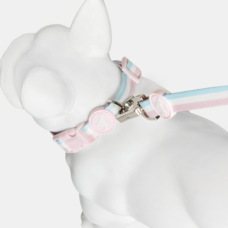 Barc London Candyfloss Stripe Fabric Dog Collar