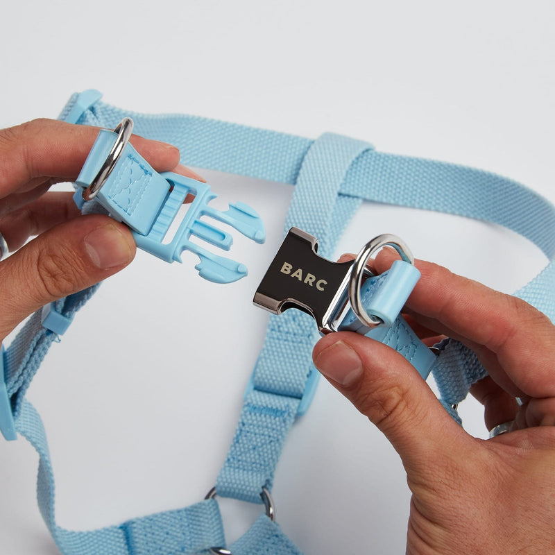 Barc London Coastal Blue Dog Harness & Lead Set