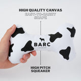 Immaculate Vegan - Barc London Cow Squeaky Dog Bone Toy