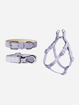 Immaculate Vegan - Barc London Fresh Lilac Dog Collar, Harness & Lead Set