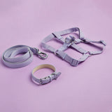 Immaculate Vegan - Barc London Fresh Lilac Dog Collar, Harness & Lead Set