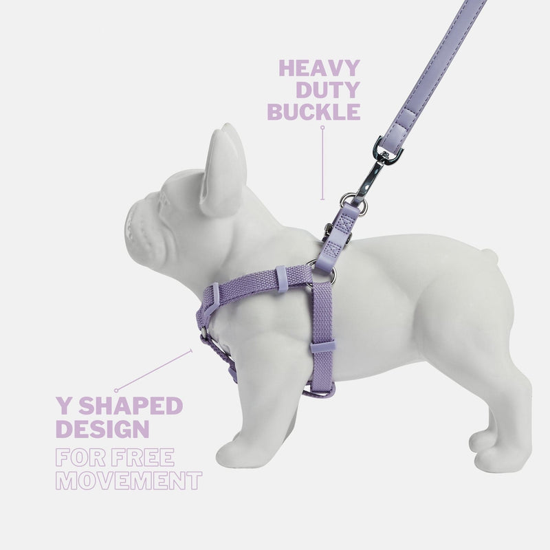 Barc London Fresh Lilac Dog Harness & Lead Set